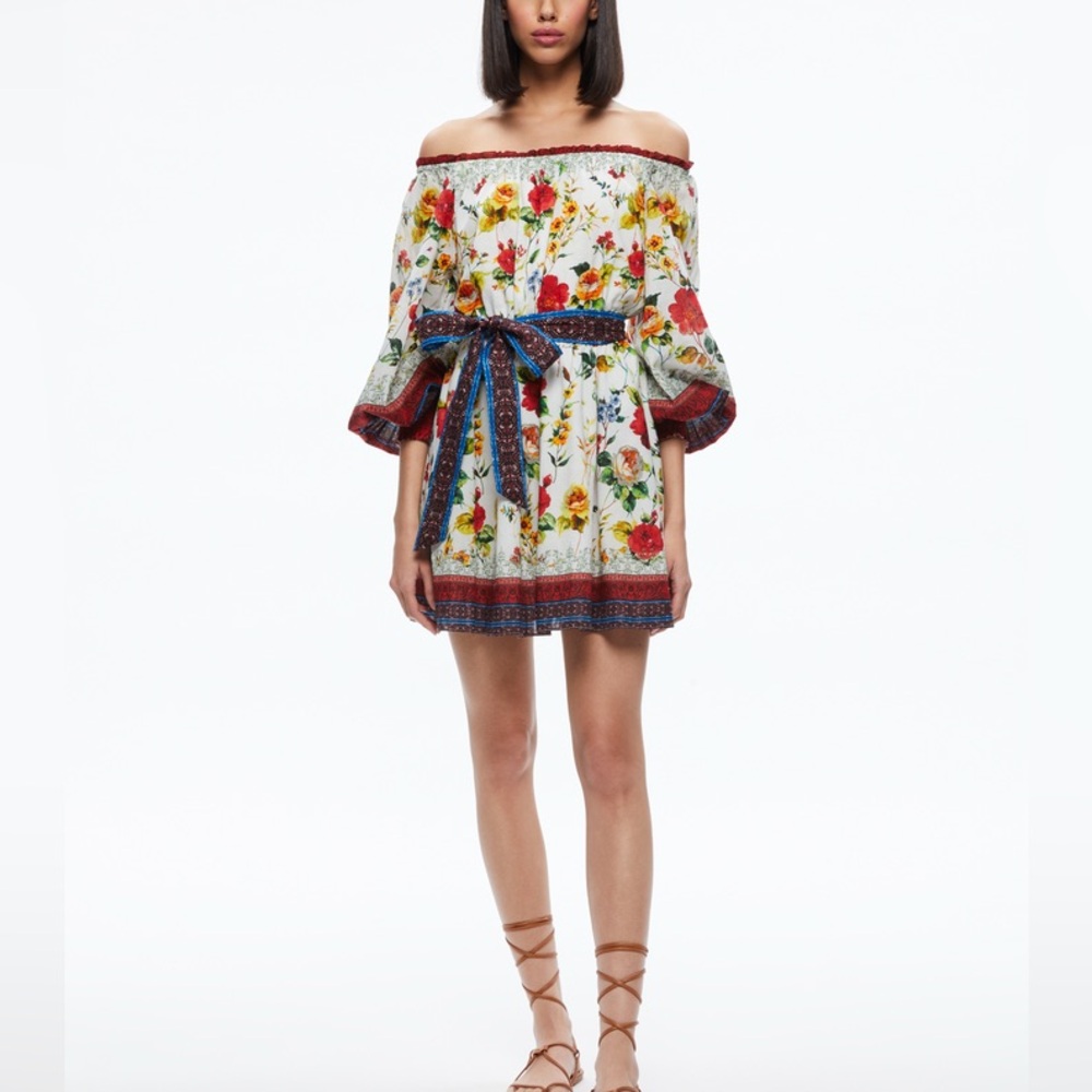 Alice + Olivia Mary Off Shoulder Dress